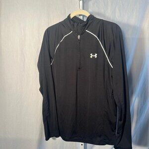 Under Armour Men's All Season Gear Quarter-Zip Pullover in Black - Size M